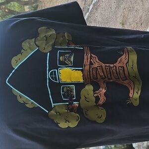 House Party Distro Black Cotton Tshirt Welcome To The Tree House Shooters Large